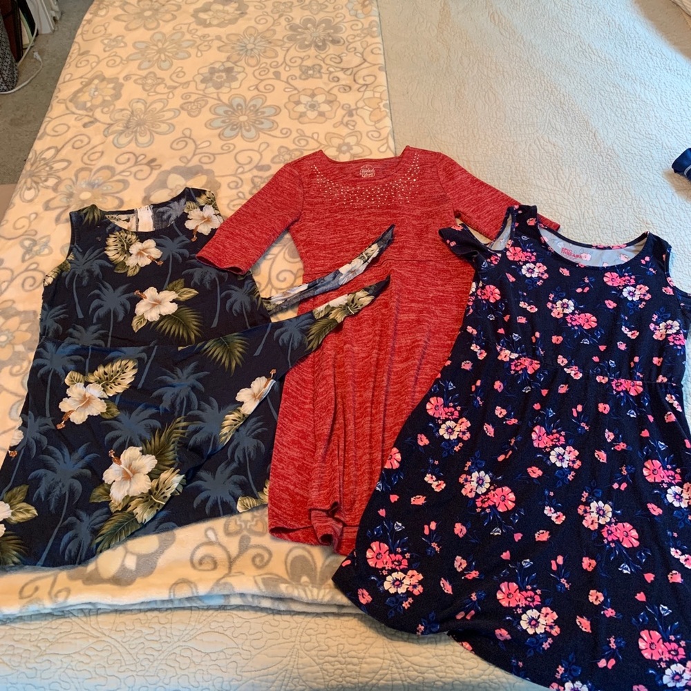 Three Girls Dresses, Size Medium and one Unknown
